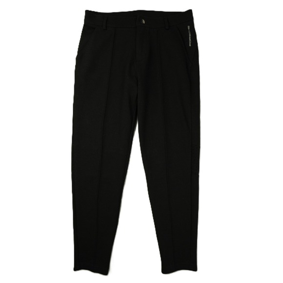 Porsche Black Knit Sweatpants Men's Medium Racing Designer Stretch City